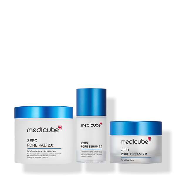 MEDICUBE Zero Pore Pad, Zero Pore Serum & Zero Pore Cream